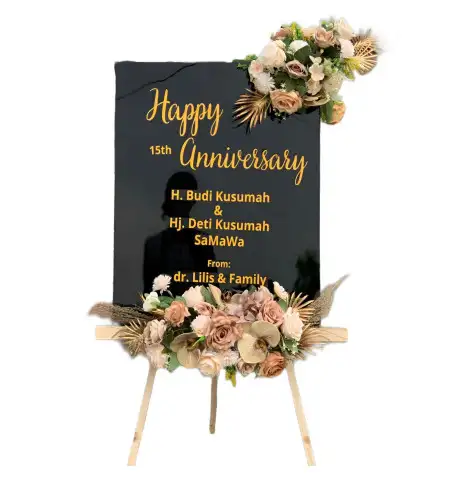 Papan Bunga Akrilik Sajen