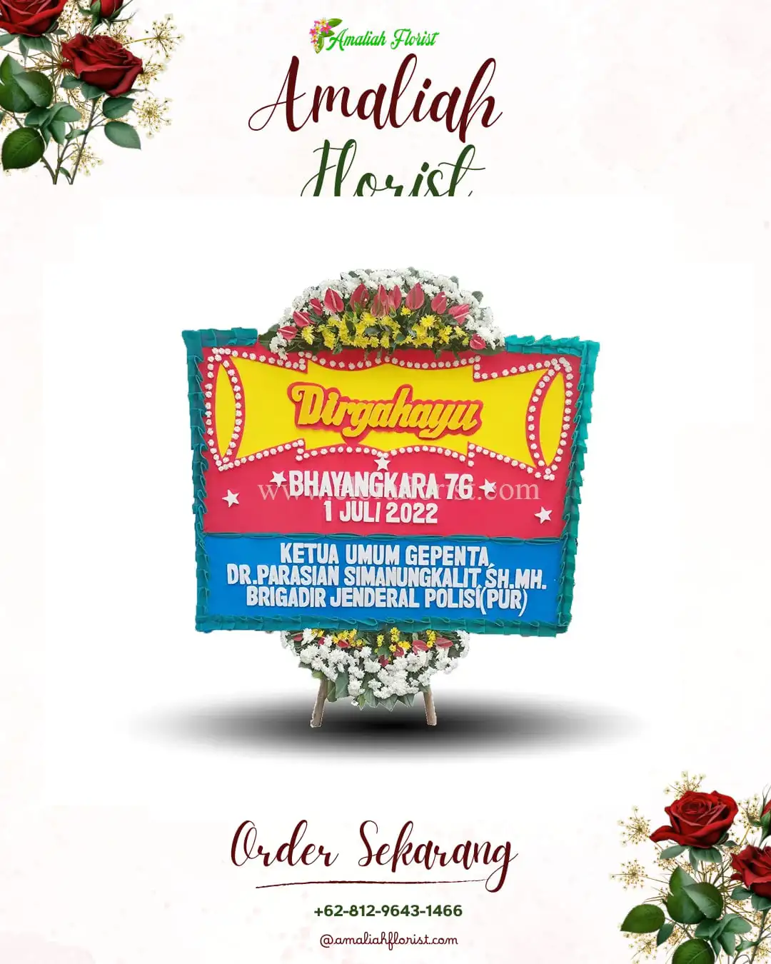 Papan Bunga HUT Ulang Tahun Sajen